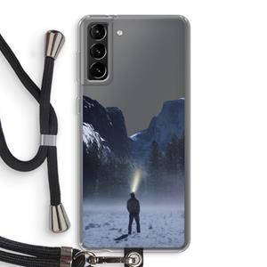 CaseCompany Wanderlust: Samsung Galaxy S21 Plus Transparant Hoesje met koord