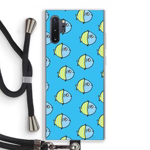 CaseCompany Visjes: Samsung Galaxy Note 10 Plus Transparant Hoesje met koord