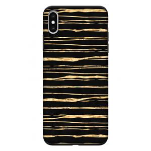 CaseCompany Gouden strepen: iPhone XS Max Tough Case