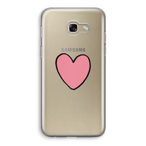 CaseCompany Hartje: Samsung Galaxy A5 (2017) Transparant Hoesje