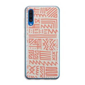CaseCompany Marrakech Pink: Samsung Galaxy A50 Transparant Hoesje