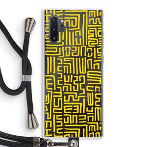 CaseCompany Majorelle Blue Print: Samsung Galaxy Note 10 Plus Transparant Hoesje met koord