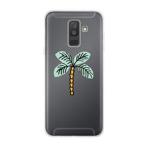 CaseCompany Palmboom: Samsung Galaxy A6 Plus (2018) Transparant Hoesje