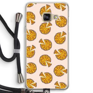CaseCompany You Had Me At Pizza: Samsung Galaxy A3 (2016) Transparant Hoesje met koord