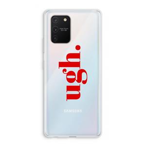 CaseCompany Ugh: Samsung Galaxy S10 Lite Transparant Hoesje