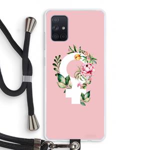 CaseCompany Venus: Samsung Galaxy A71 Transparant Hoesje met koord