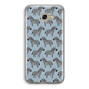 CaseCompany Zebra: Samsung Galaxy A5 (2017) Transparant Hoesje