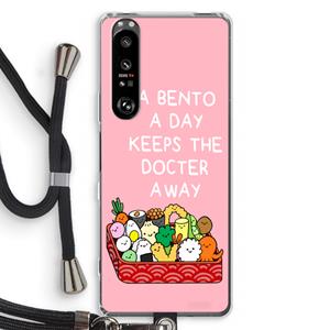 CaseCompany Bento a day: Sony Xperia 1 III Transparant Hoesje met koord