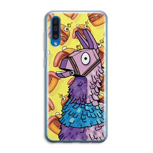 CaseCompany Loot Burger: Samsung Galaxy A50 Transparant Hoesje