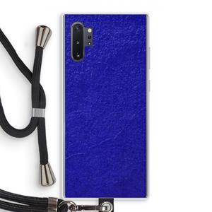 CaseCompany Majorelle Blue: Samsung Galaxy Note 10 Plus Transparant Hoesje met koord