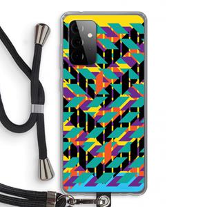 CaseCompany Skew Bee 1: Samsung Galaxy A72 5G Transparant Hoesje met koord