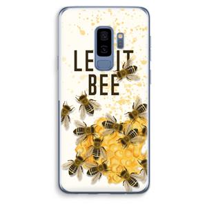 CaseCompany Let it bee: Samsung Galaxy S9 Plus Transparant Hoesje