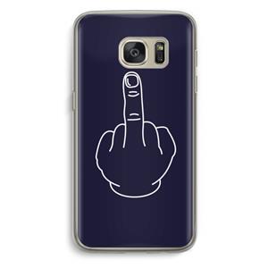 CaseCompany F**k U: Samsung Galaxy S7 Transparant Hoesje