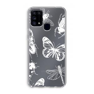 CaseCompany Tiny Bugs: Samsung Galaxy M31 Transparant Hoesje