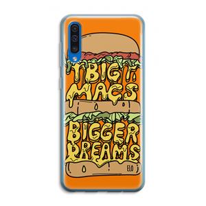 CaseCompany Big Macs Bigger Dreams: Samsung Galaxy A50 Transparant Hoesje