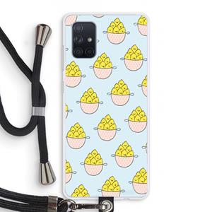 CaseCompany Citroenen: Samsung Galaxy A71 Transparant Hoesje met koord