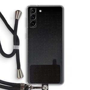 CaseCompany Musketon Halftone: Samsung Galaxy S21 Plus Transparant Hoesje met koord