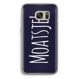 CaseCompany Moatsje!: Samsung Galaxy S7 Transparant Hoesje