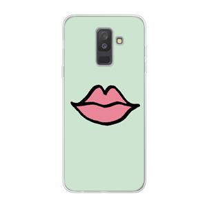 CaseCompany Kusje: Samsung Galaxy A6 Plus (2018) Transparant Hoesje