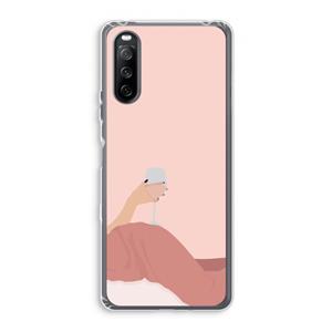 CaseCompany Wine: Sony Xperia 10 III Transparant Hoesje