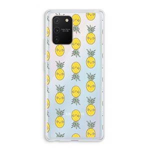 CaseCompany Ananas: Samsung Galaxy S10 Lite Transparant Hoesje