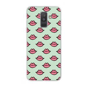 CaseCompany Lipjes: Samsung Galaxy A6 Plus (2018) Transparant Hoesje