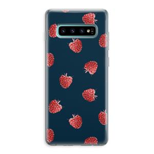 CaseCompany Framboosjes: Samsung Galaxy S10 Plus Transparant Hoesje
