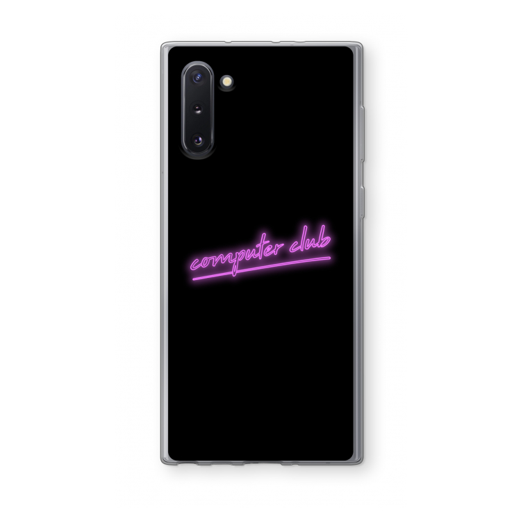 CaseCompany Vice Black: Samsung Galaxy Note 10 Transparant Hoesje