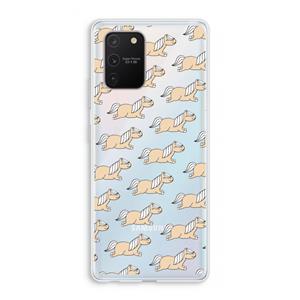 CaseCompany Ponys: Samsung Galaxy S10 Lite Transparant Hoesje