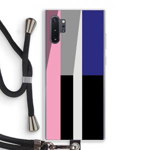 CaseCompany Gestalte 4: Samsung Galaxy Note 10 Plus Transparant Hoesje met koord