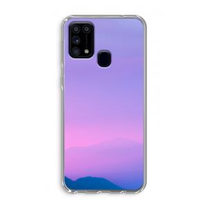 CaseCompany Sunset pastel: Samsung Galaxy M31 Transparant Hoesje