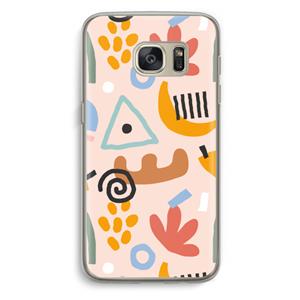 CaseCompany Abstract: Samsung Galaxy S7 Transparant Hoesje