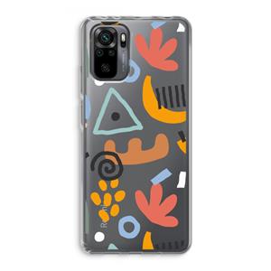 CaseCompany Abstract: Xiaomi Redmi Note 10 Pro Transparant Hoesje