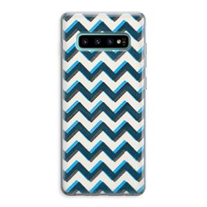 CaseCompany Onderbroken lijn: Samsung Galaxy S10 Plus Transparant Hoesje