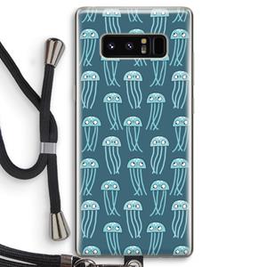 CaseCompany Kwallie: Samsung Galaxy Note 8 Transparant Hoesje met koord