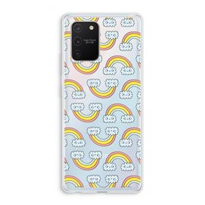 CaseCompany Regenboog: Samsung Galaxy S10 Lite Transparant Hoesje