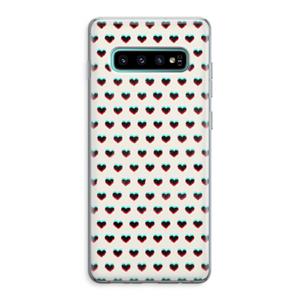 CaseCompany Hartjes: Samsung Galaxy S10 Plus Transparant Hoesje