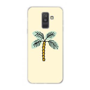 CaseCompany Palmboom: Samsung Galaxy A6 Plus (2018) Transparant Hoesje