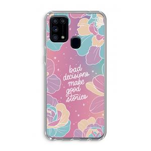 CaseCompany Good stories: Samsung Galaxy M31 Transparant Hoesje