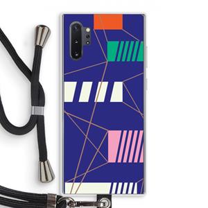 CaseCompany Gestalte 5: Samsung Galaxy Note 10 Plus Transparant Hoesje met koord