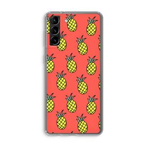 CaseCompany Ananas: Samsung Galaxy S21 Plus Transparant Hoesje