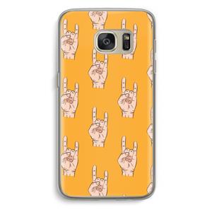 CaseCompany Rock: Samsung Galaxy S7 Transparant Hoesje