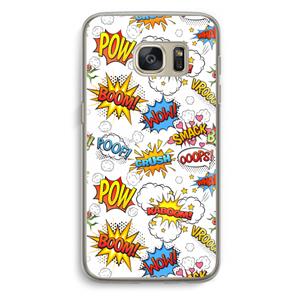 CaseCompany Pow Smack: Samsung Galaxy S7 Transparant Hoesje