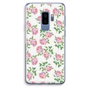 CaseCompany Kleine roosjes: Samsung Galaxy S9 Plus Transparant Hoesje
