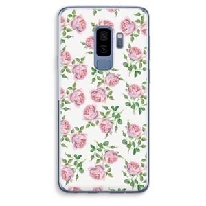 CaseCompany Kleine roosjes: Samsung Galaxy S9 Plus Transparant Hoesje