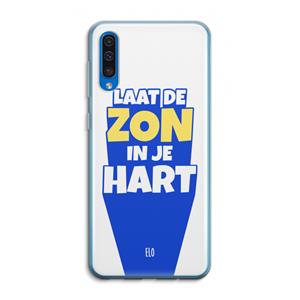 CaseCompany Laat de zon in je hart: Samsung Galaxy A50 Transparant Hoesje