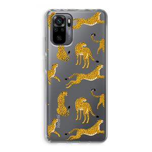 CaseCompany Luipaard: Xiaomi Redmi Note 10 Pro Transparant Hoesje