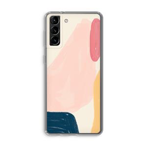 CaseCompany Saturday Flow: Samsung Galaxy S21 Plus Transparant Hoesje