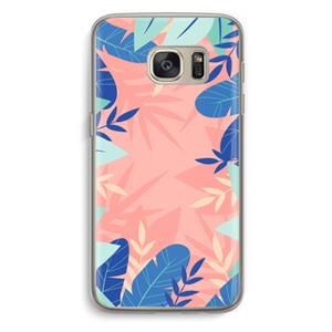 CaseCompany Tropisch: Samsung Galaxy S7 Transparant Hoesje