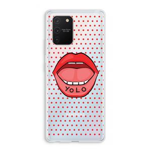 CaseCompany Yolo Denise: Samsung Galaxy S10 Lite Transparant Hoesje
